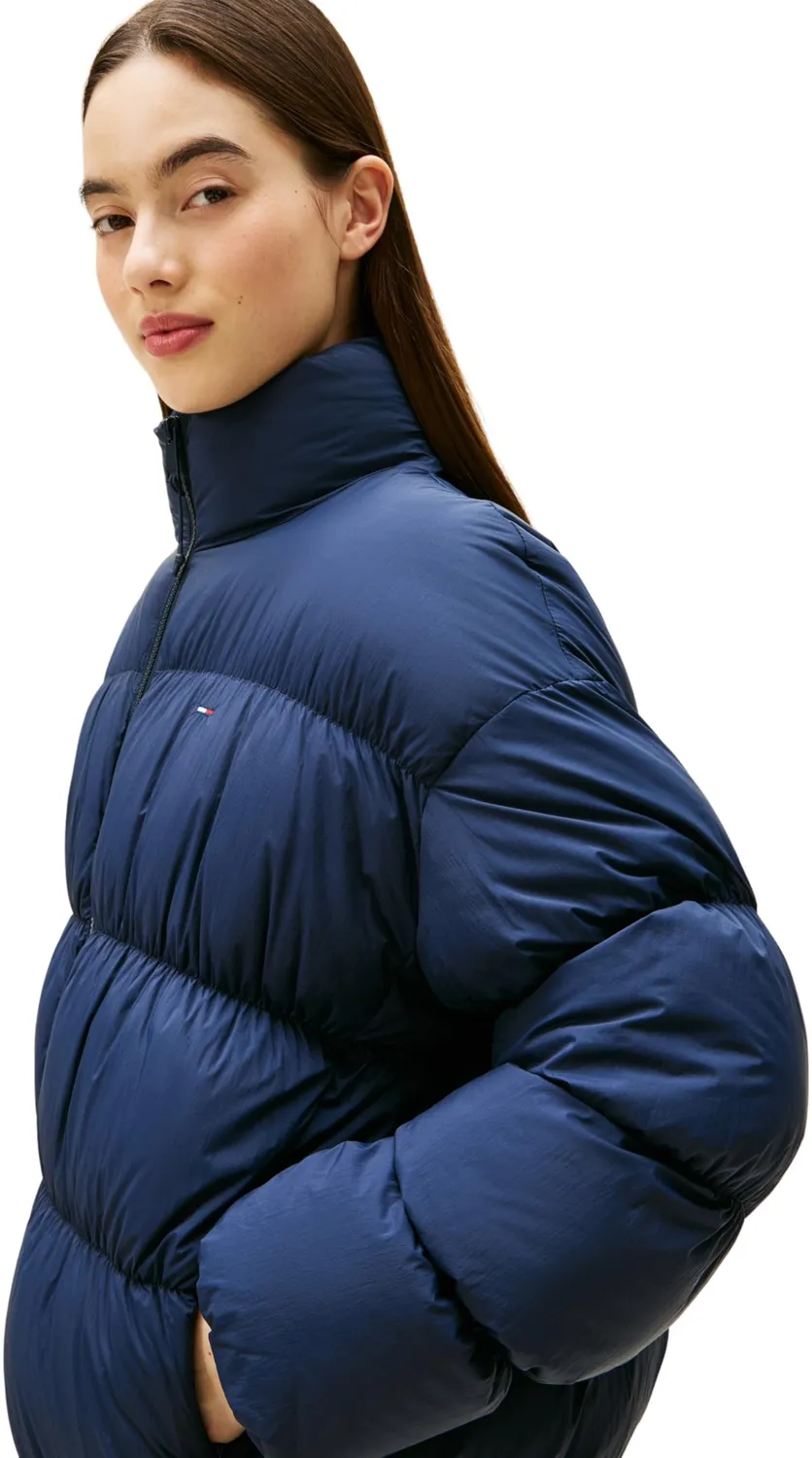 Tommy Jeans Ruched Pufferjacke XL Damen Daunenjacke