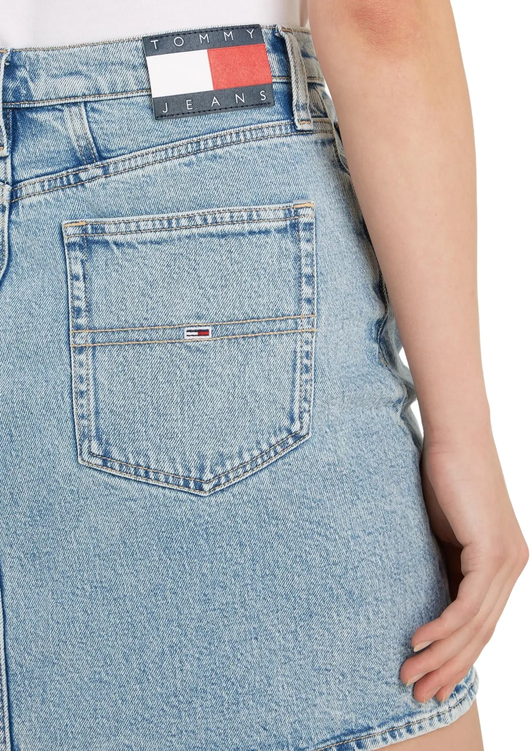 Tommy Jeans Denim Mini Jeansrock 30 Stretch Hellblau