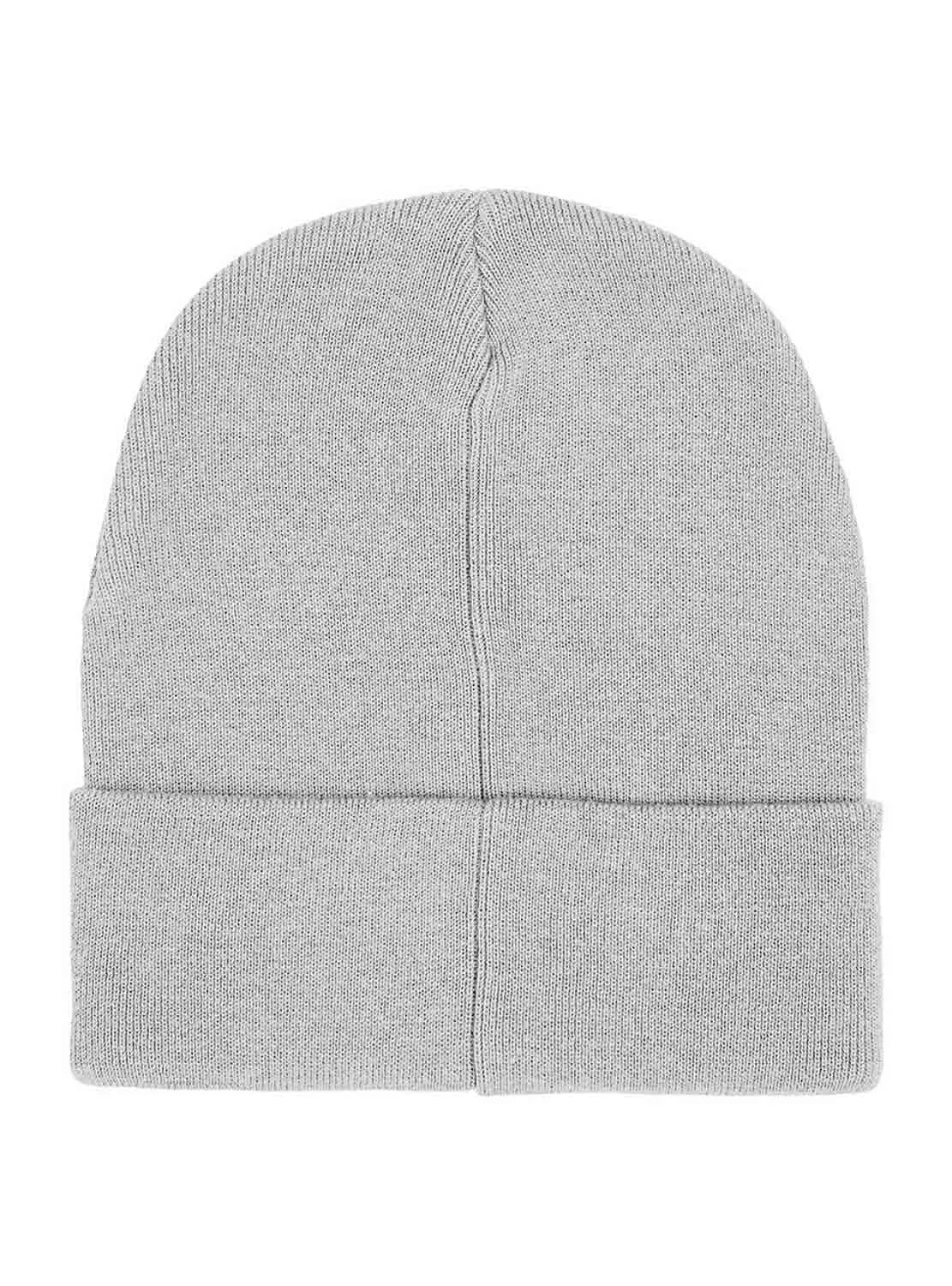 Tommy Jeans Sport Beanie Herren Strickmütze Grau Rippstrick