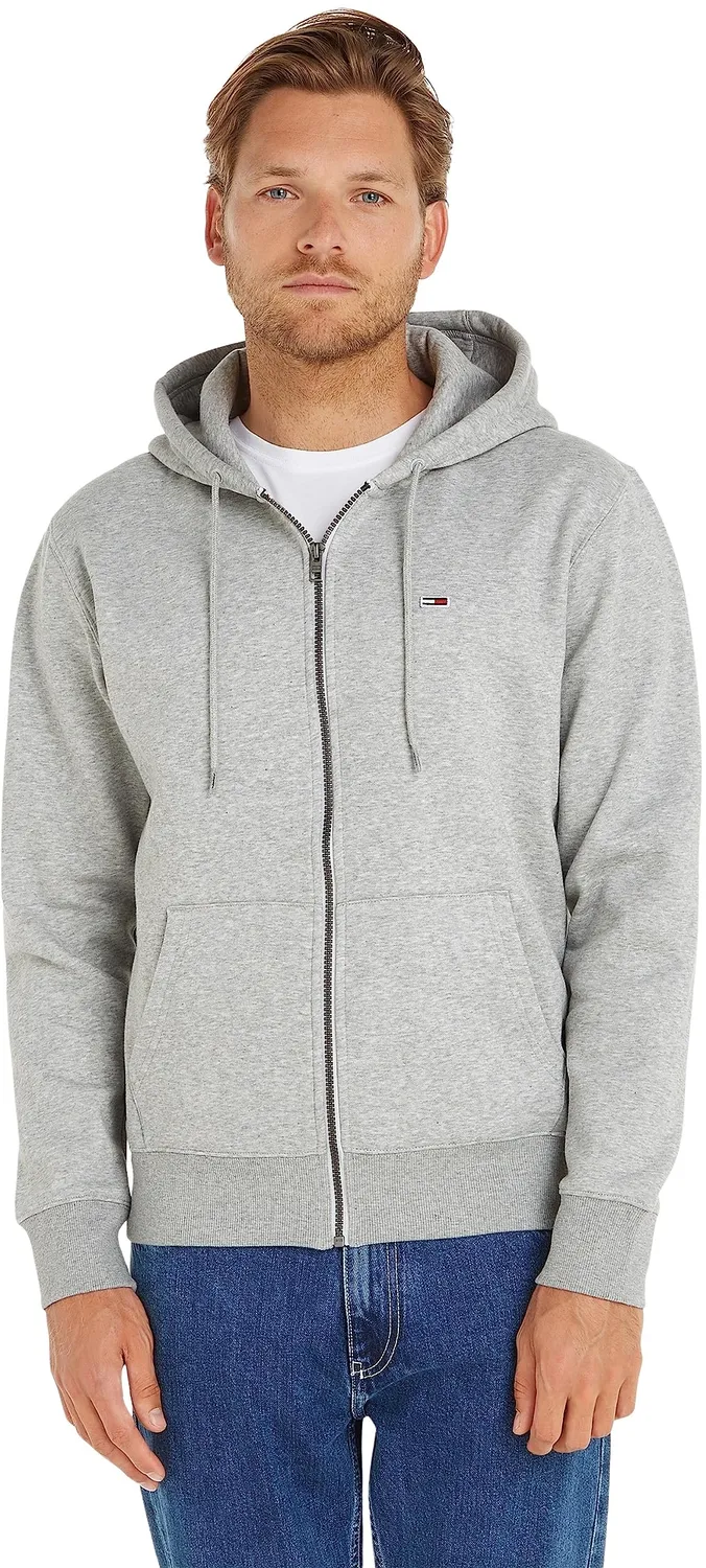Tommy Jeans TJM Regular Zipper Hoodie blau Kapuze