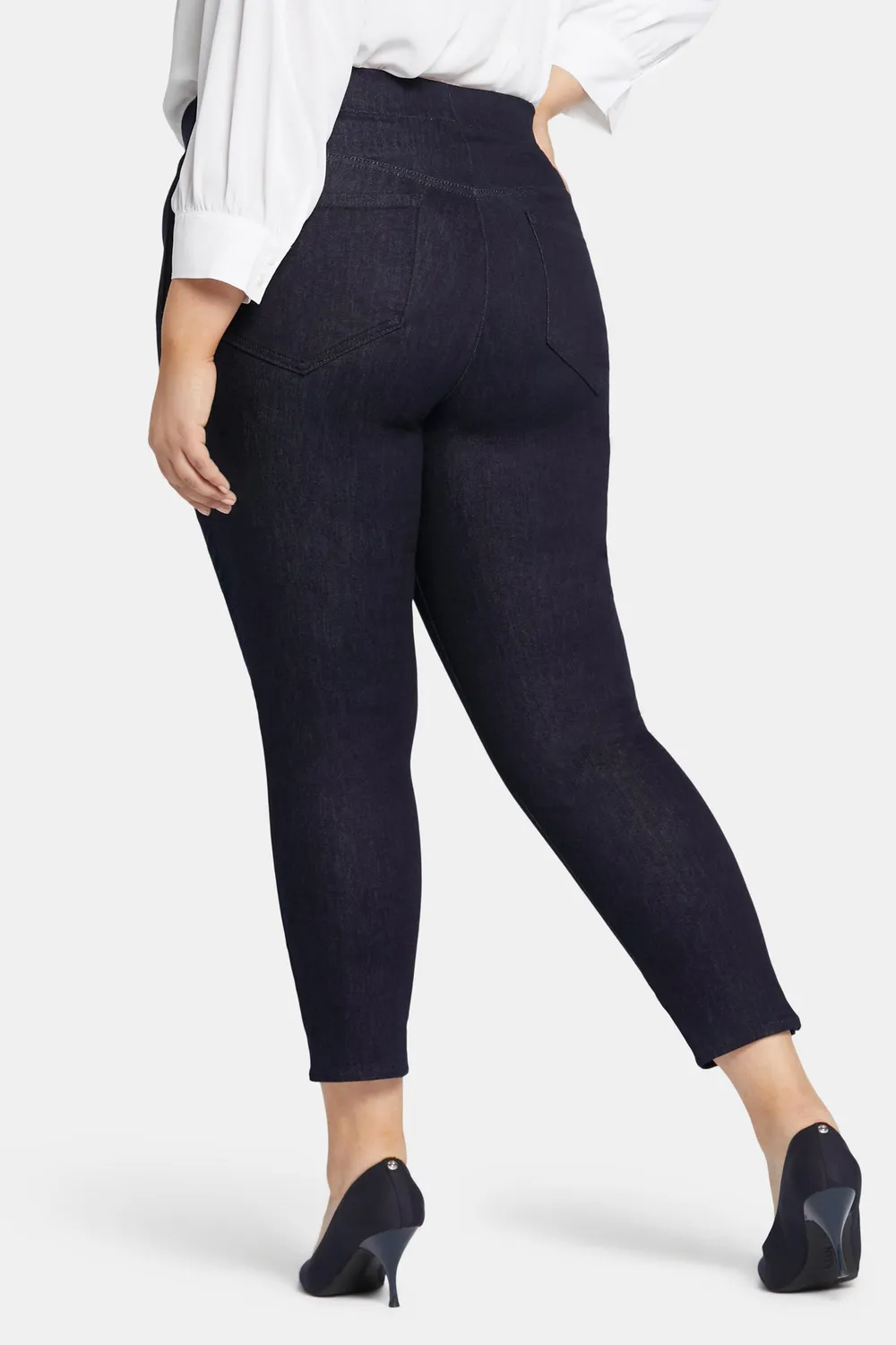 NYDJ Skinny Ankle Jeans Rinse Plus Size Pull-On