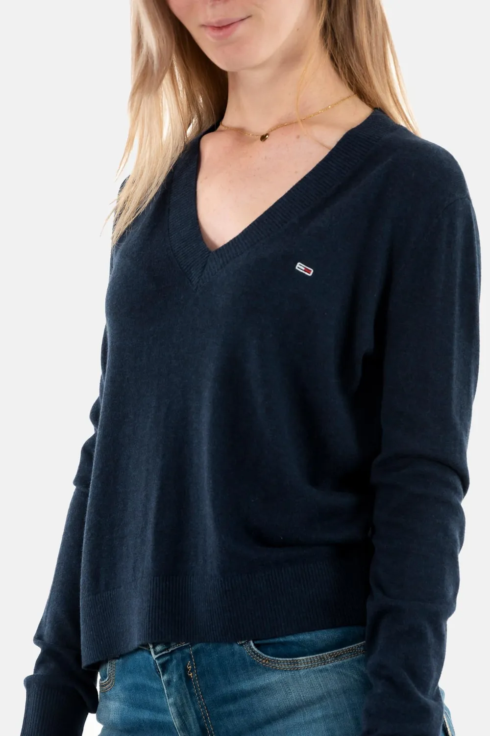Tommy Jeans Damen Pullover V-Ausschnitt