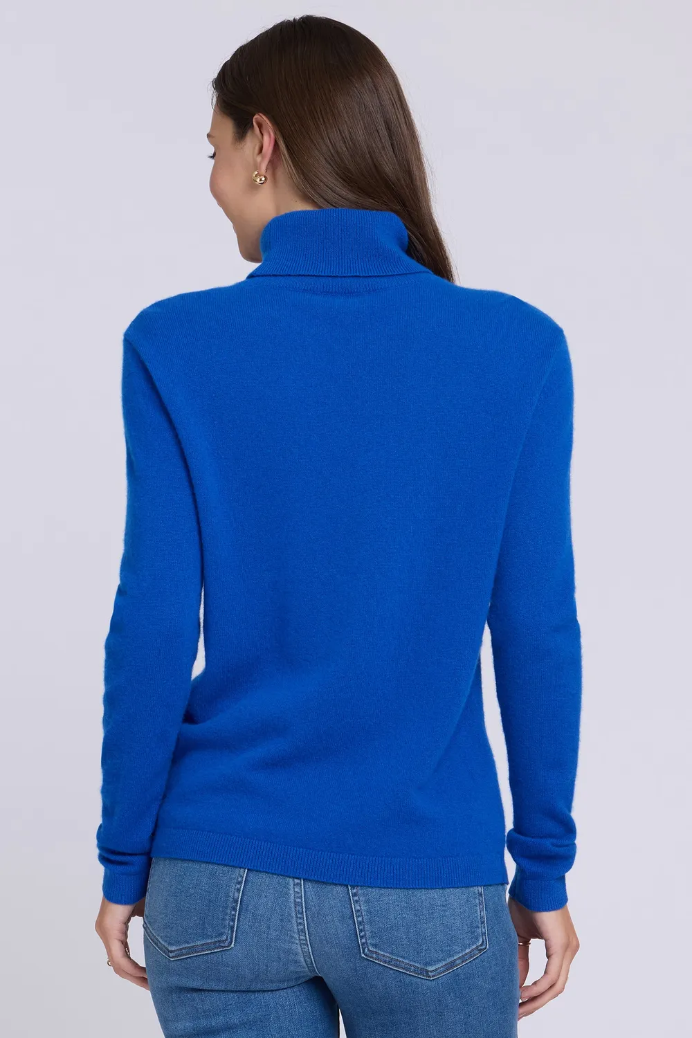 NYDJ Cashmere Rollkragenpullover Diamond Blue blau