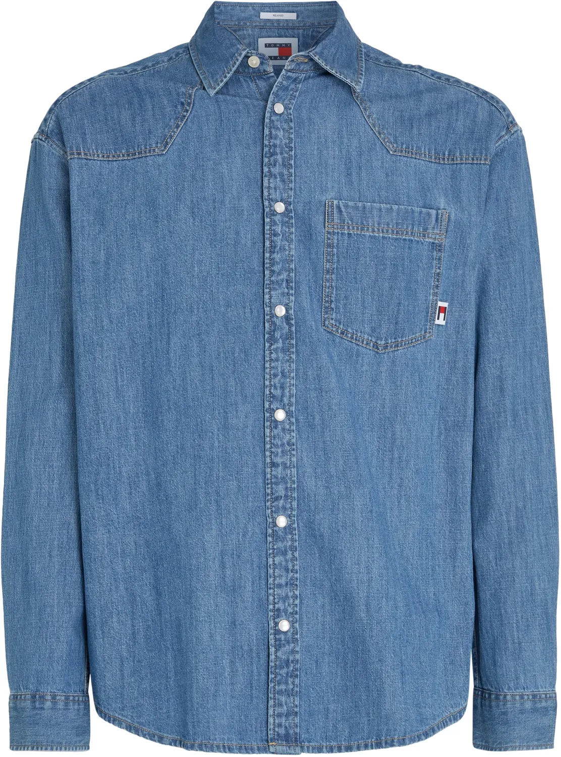 Tommy Jeans Herren Freizeithemd Hemd L Baumwolle