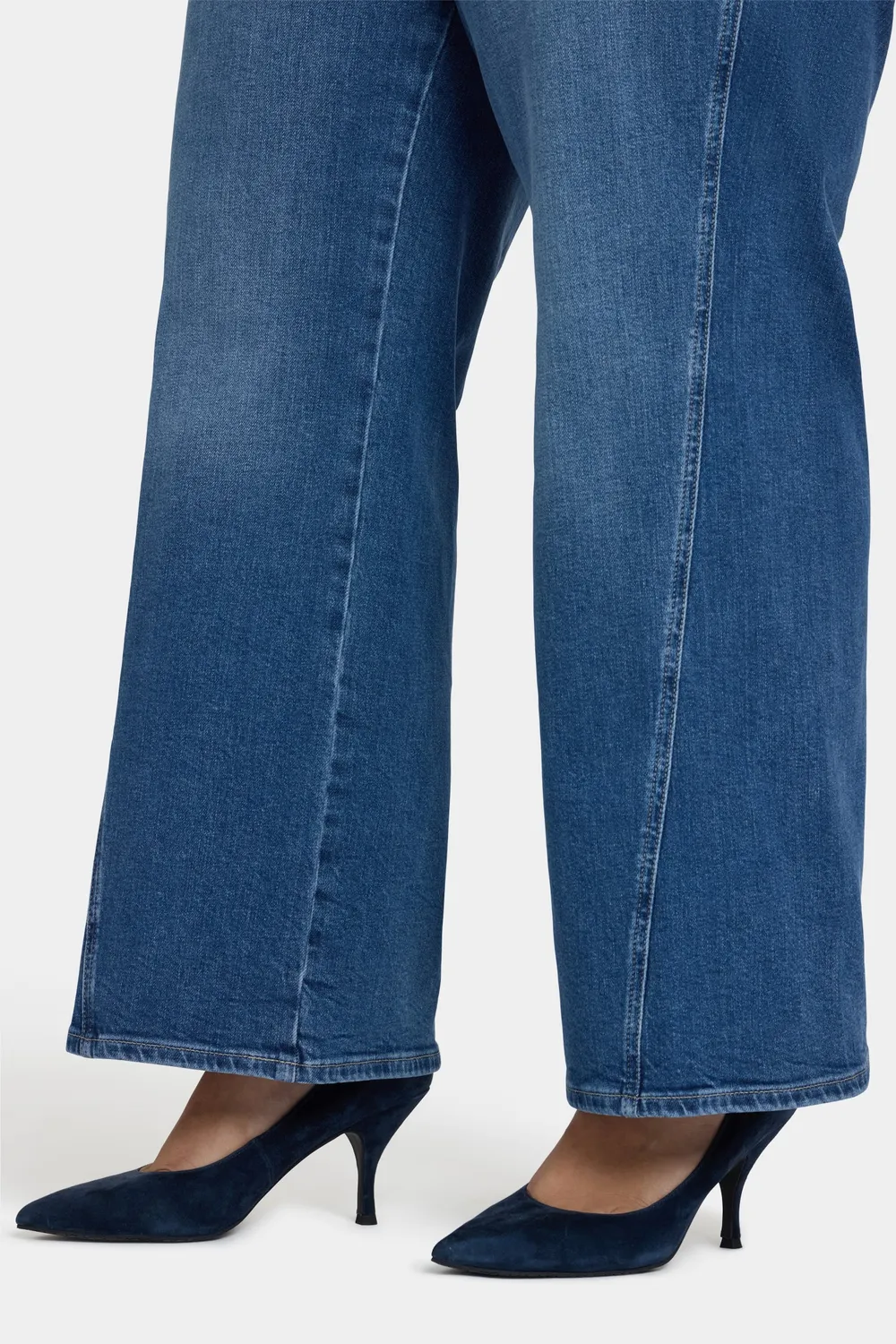 NYDJ Teresa Wide Leg Jeans Romantic Indigo Plus Size