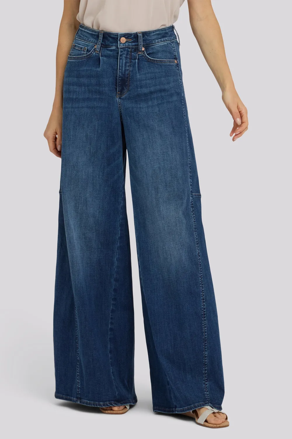 NYDJ Nova Super Wide Leg Jeans Blue Mirage weit
