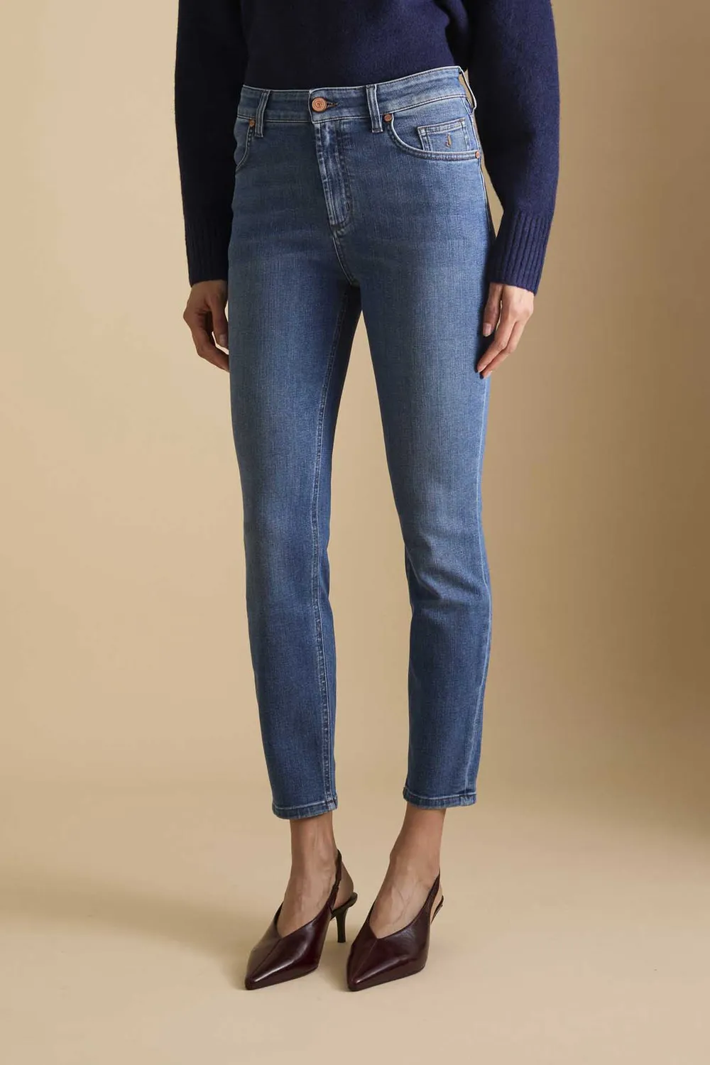 Jeckerson Juliette Jeans Damen mittelblau Skinny Stretch