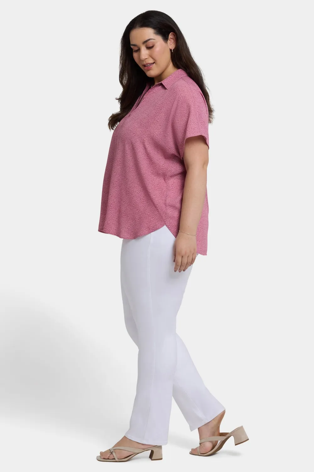 NYDJ Becky Bluse Bonavista Plus Kurzarm