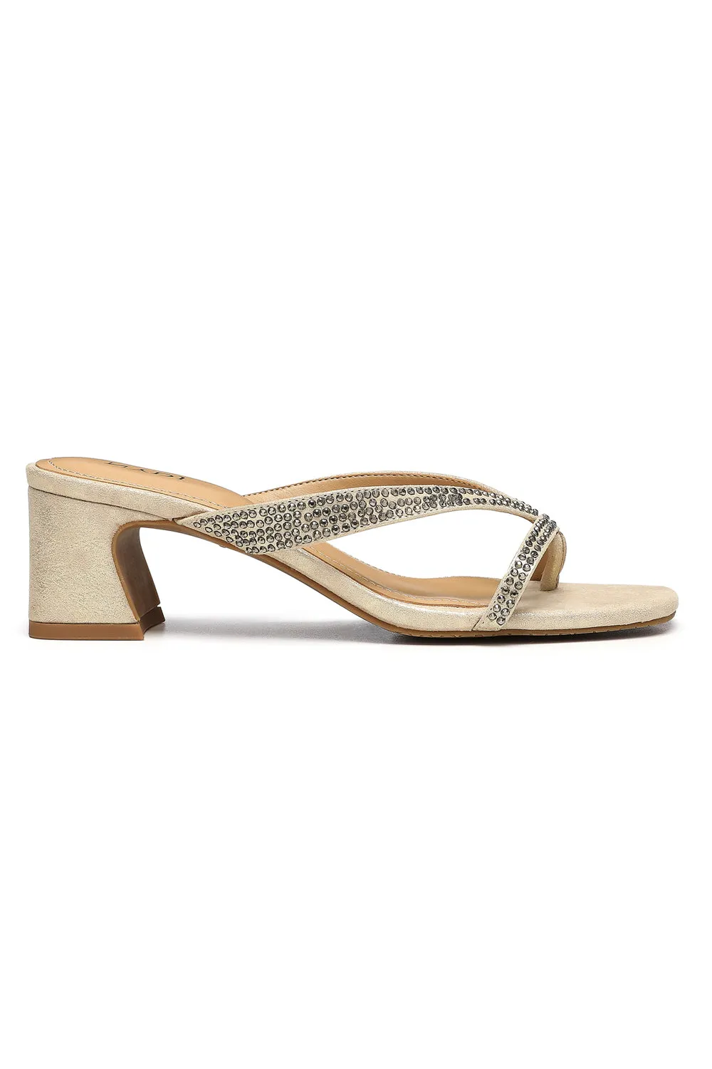 NYDJ Glynn Sandalen Light Gold Blockabsatz