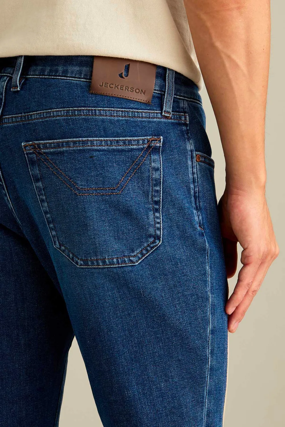 Jeckerson James Skinny Jeans Dunkelblau Alcantara