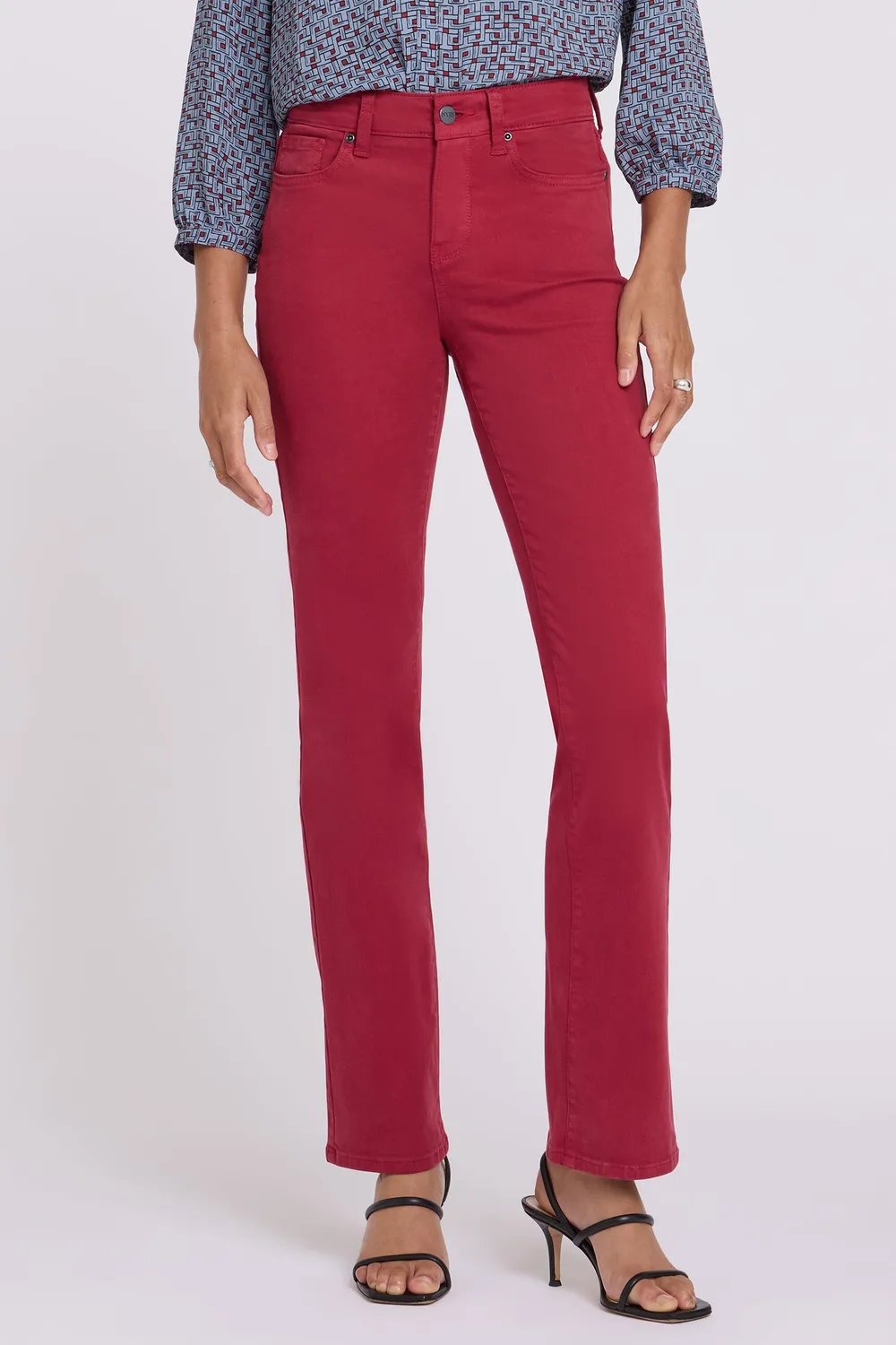 NYDJ Marilyn Straight Jeans Beaujolais