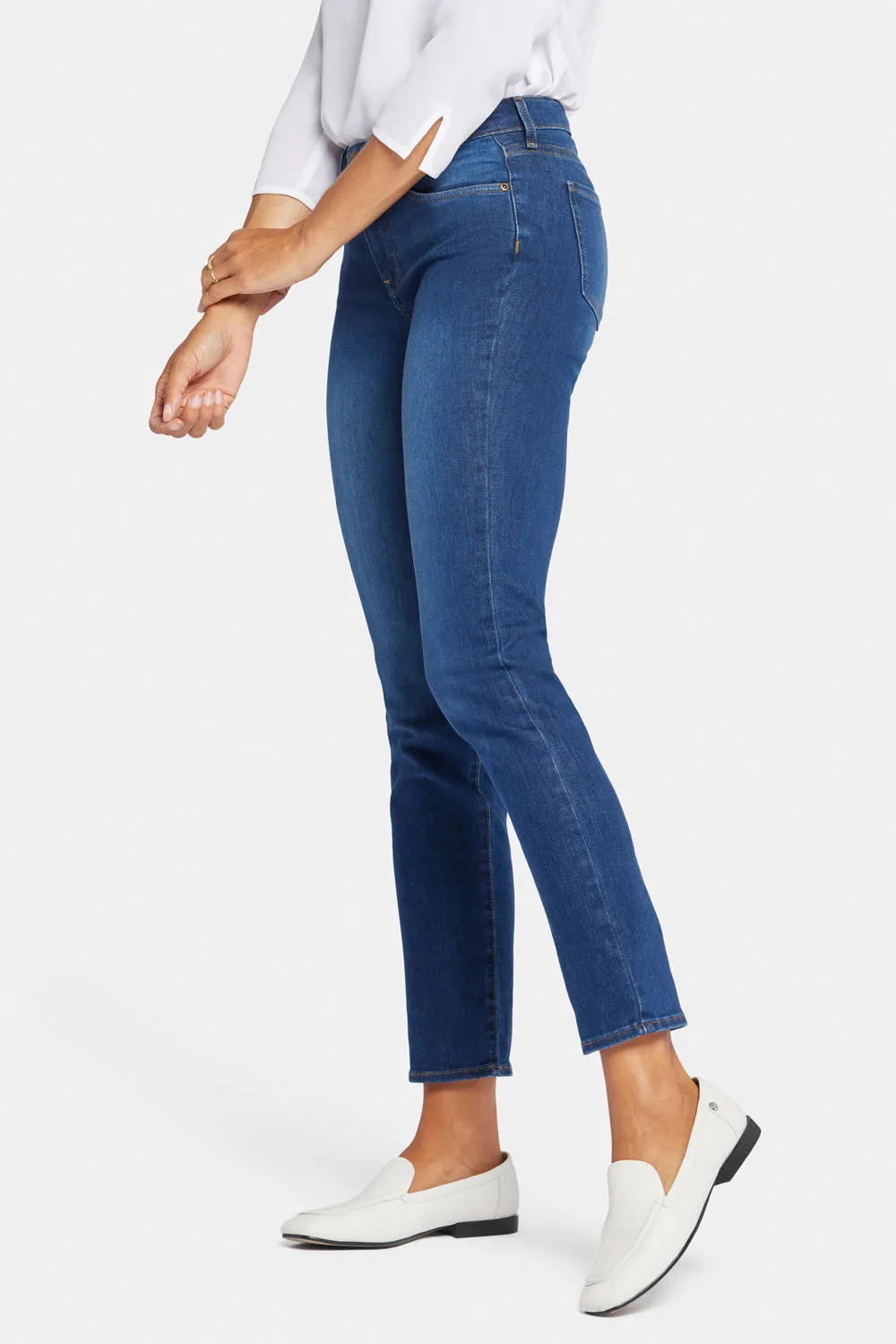 NYDJ Sheri Slim Petite Jeans Cooper blau