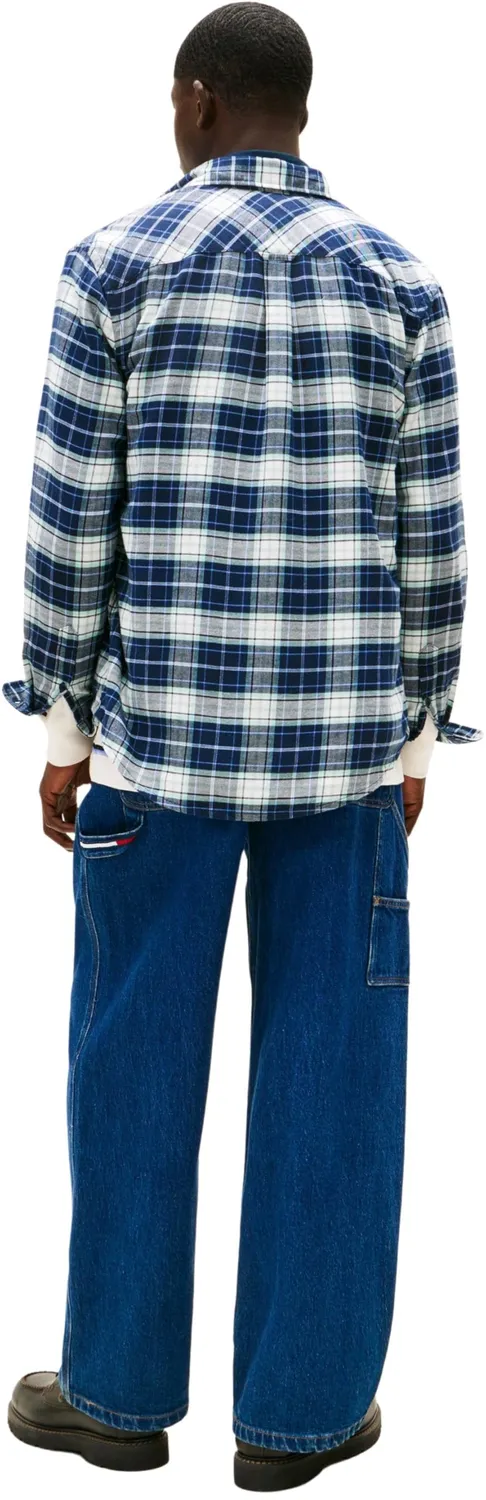 Tommy Jeans TJM Flanellhemd Karo Herren L DM0DM22839