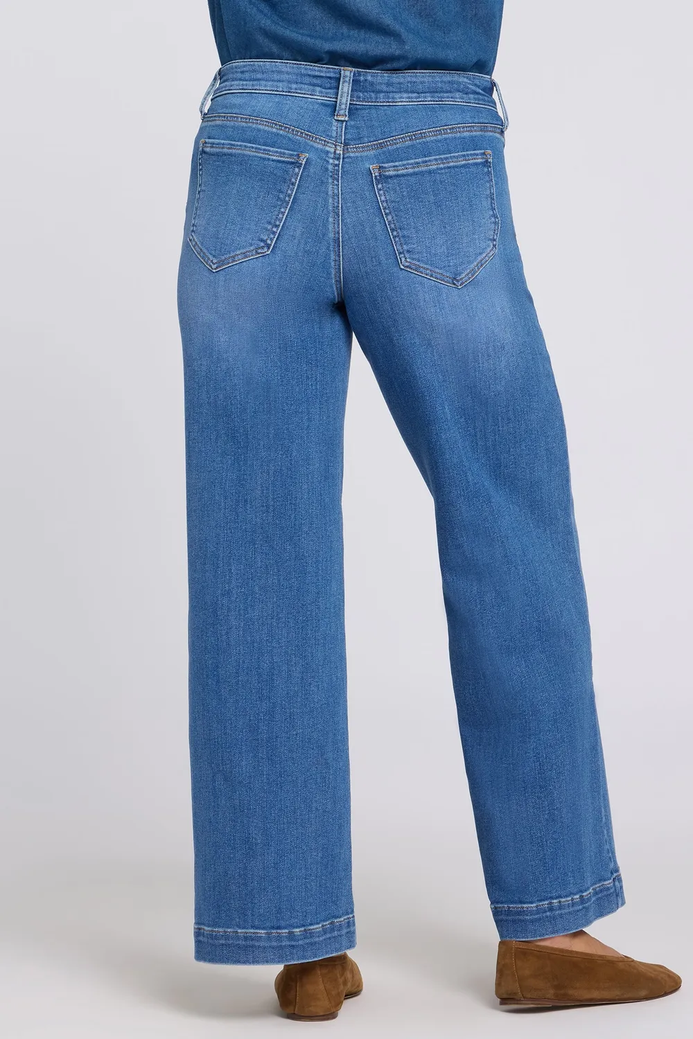 NYDJ Teresa Wide Leg Jeans Blue Paradise Mid-Rise