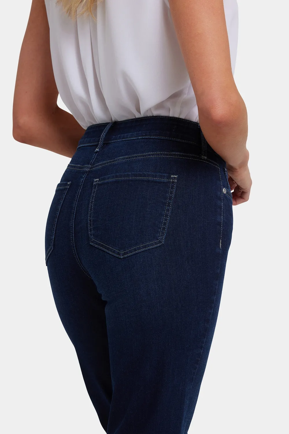 NYDJ Marilyn Straight Jeans Tall Midnight Breeze dunkelblau