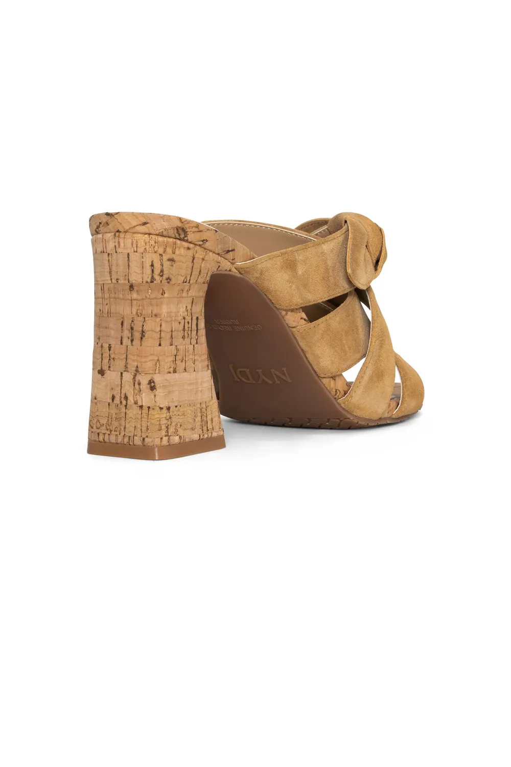 NYDJ Loreri Mule Sandalen Cognac Blockabsatz