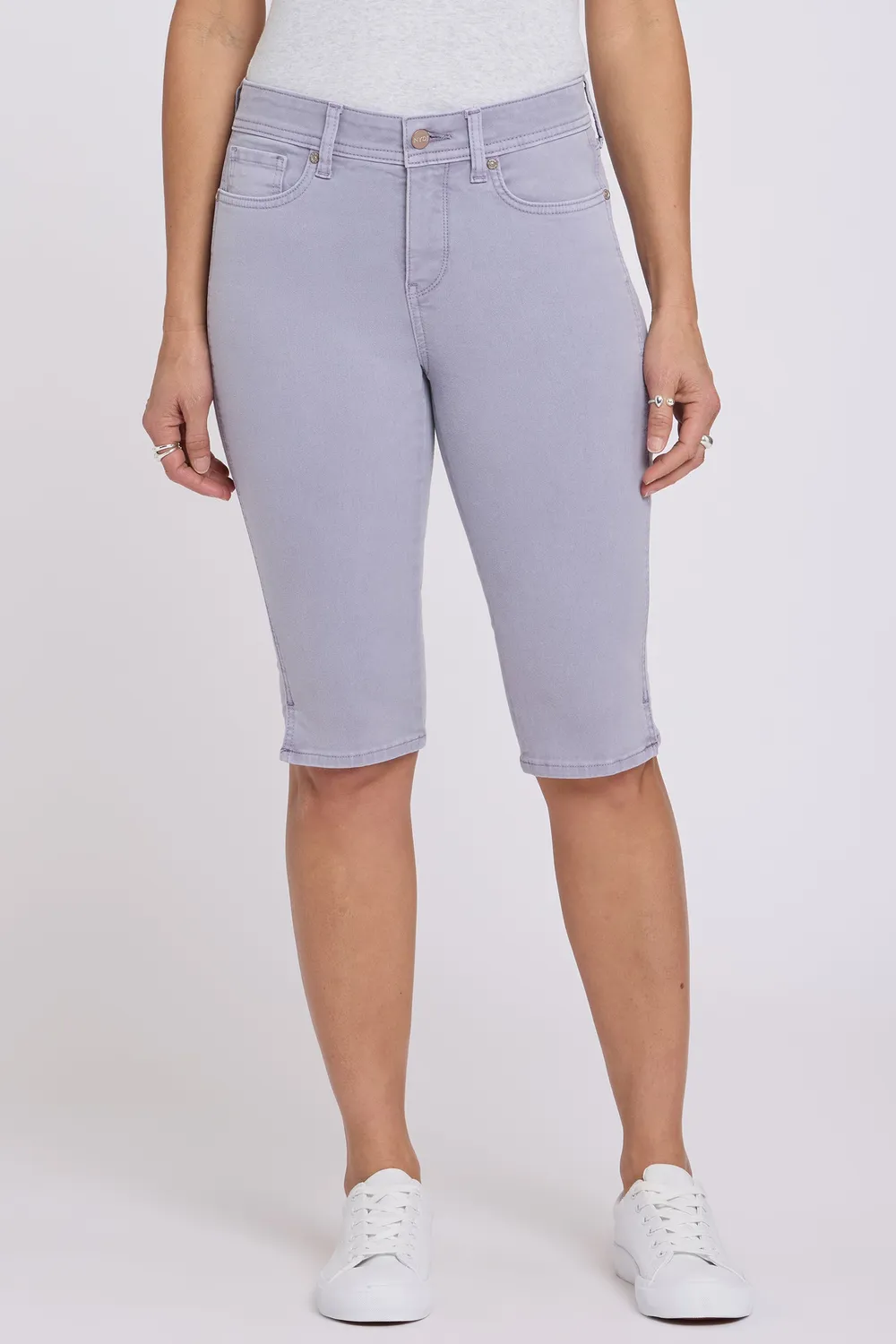 NYDJ Sophie Bike Capri Jeans Lavendel Stretch