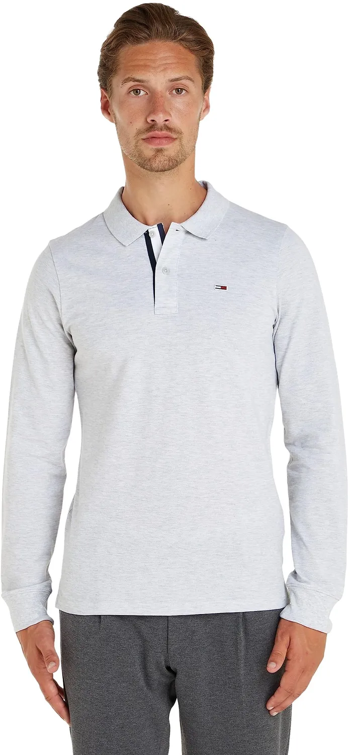 Tommy Jeans Langarm Poloshirt Herren Baumwolle