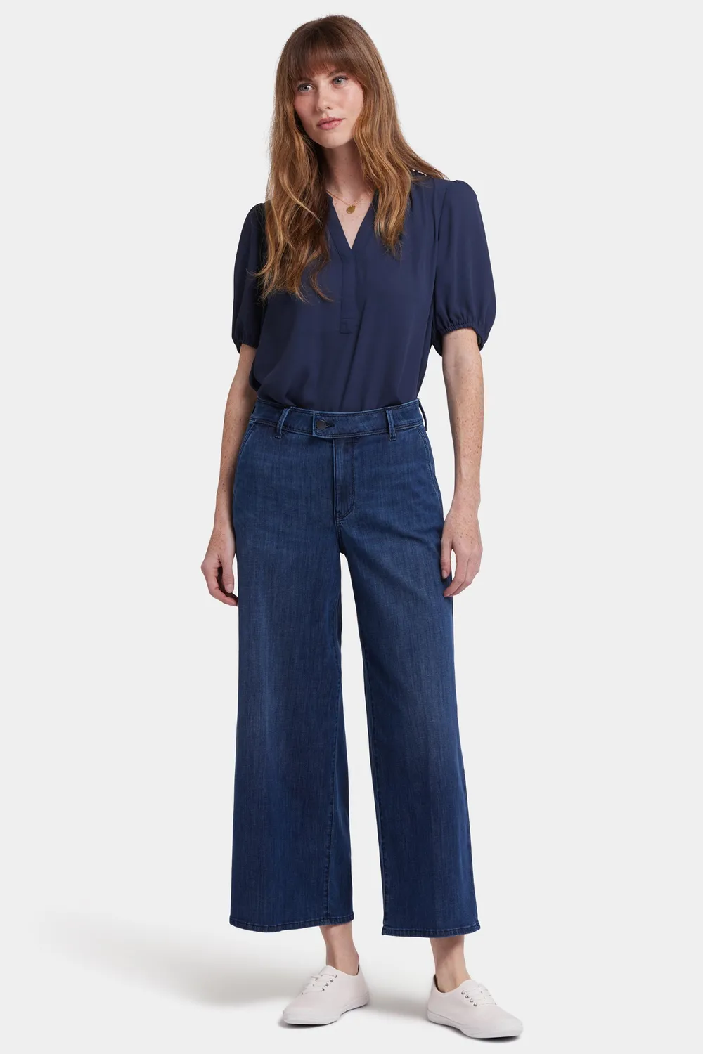 NYDJ Mona Wide Leg Trouser Jeans Ibiza Blues