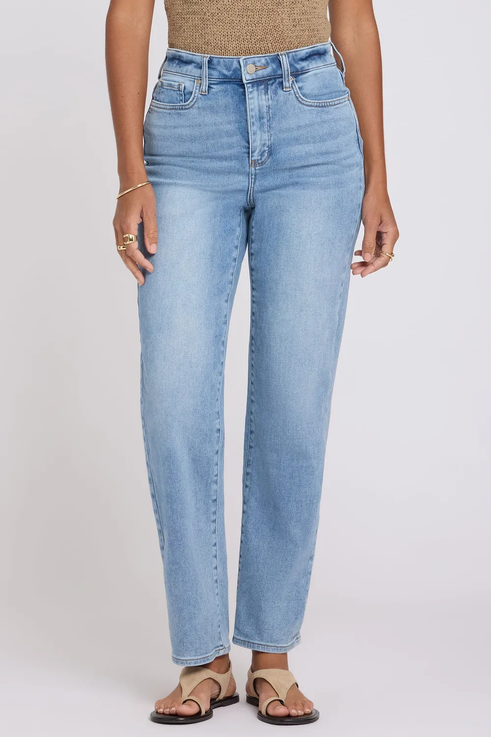 NYDJ Kasey Stovepipe Jeans Mist Springs hellblau