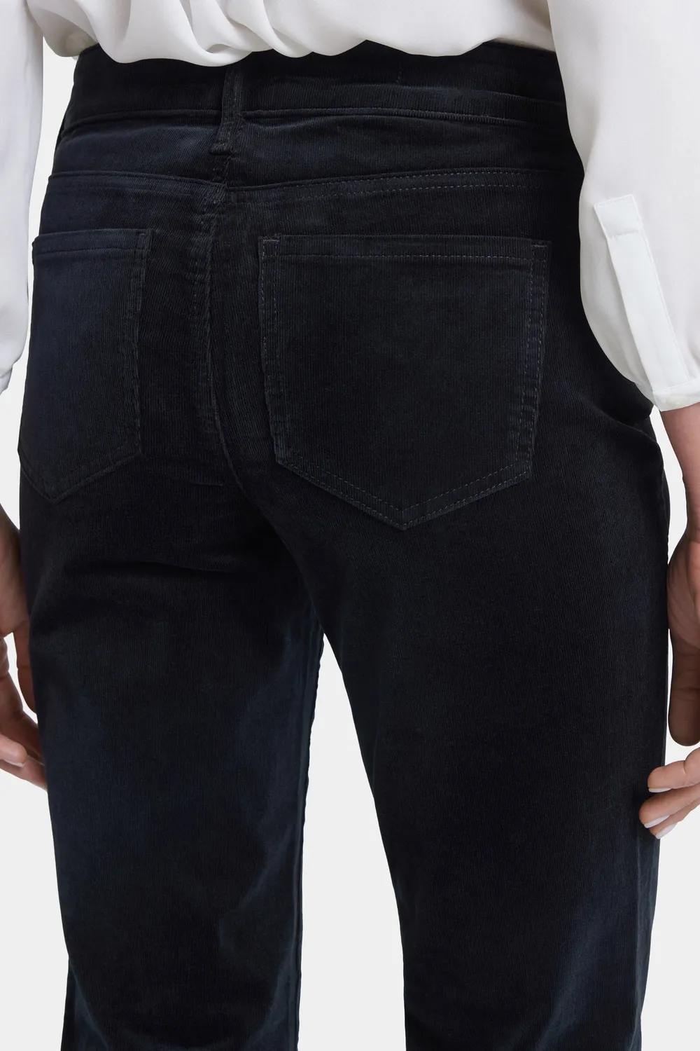 NYDJ Marilyn Straight Hose Black Cord Stretch