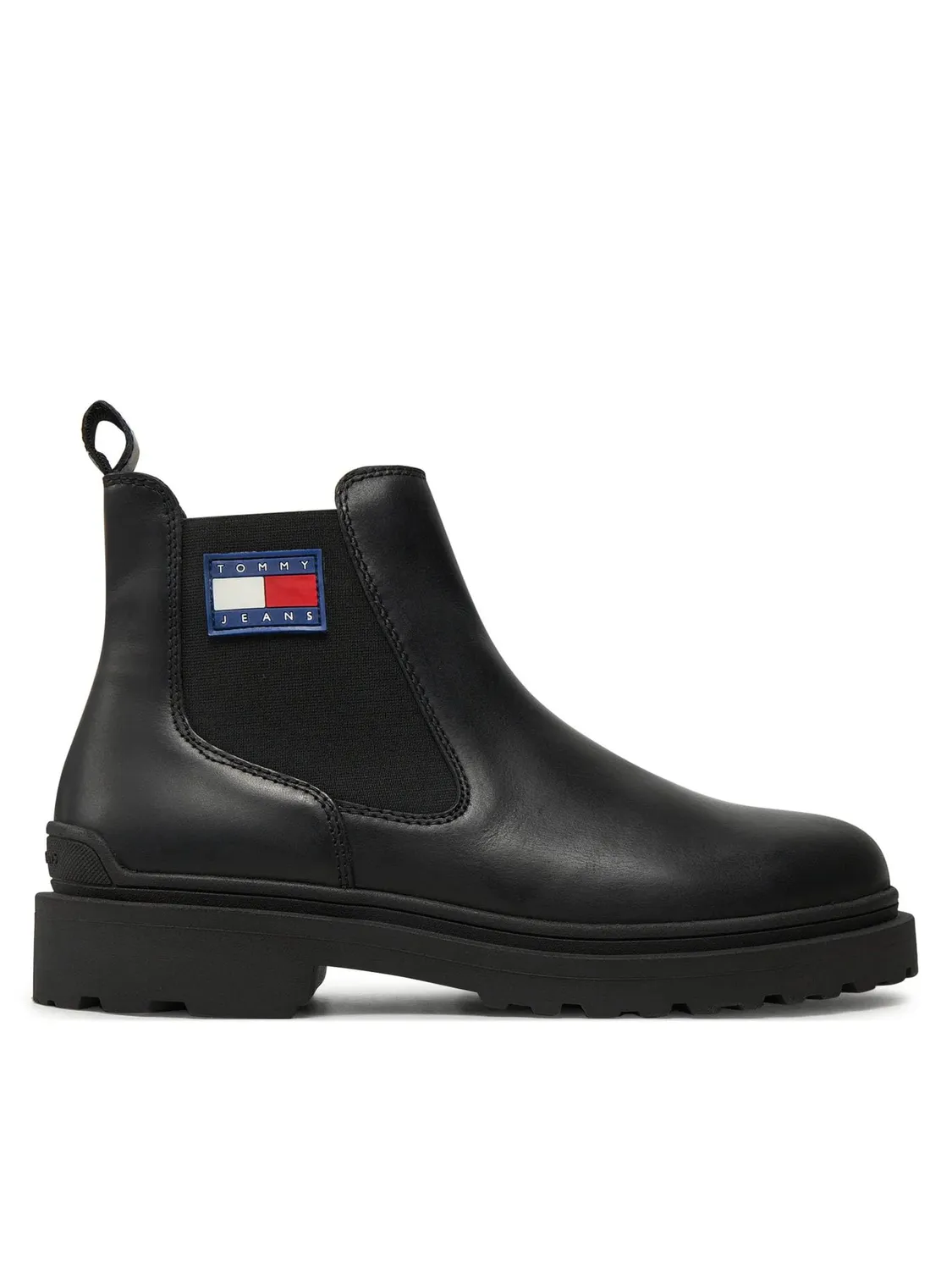 Tommy Jeans Chelsea Boot Herren Leder Gr. 42 Logo