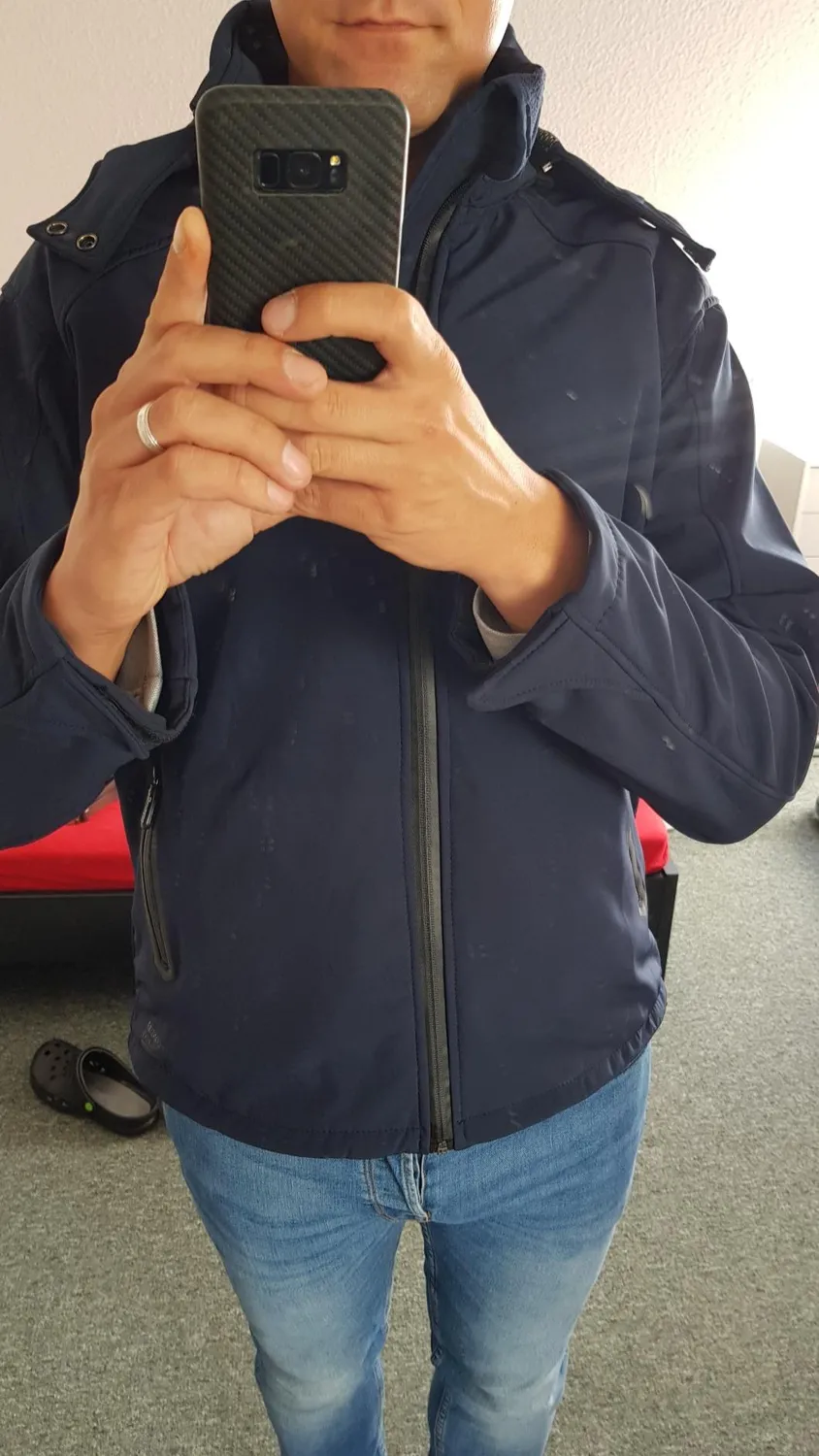 Alessandro Salvarini AS098 Softshelljacke Herren Rot Outdoor