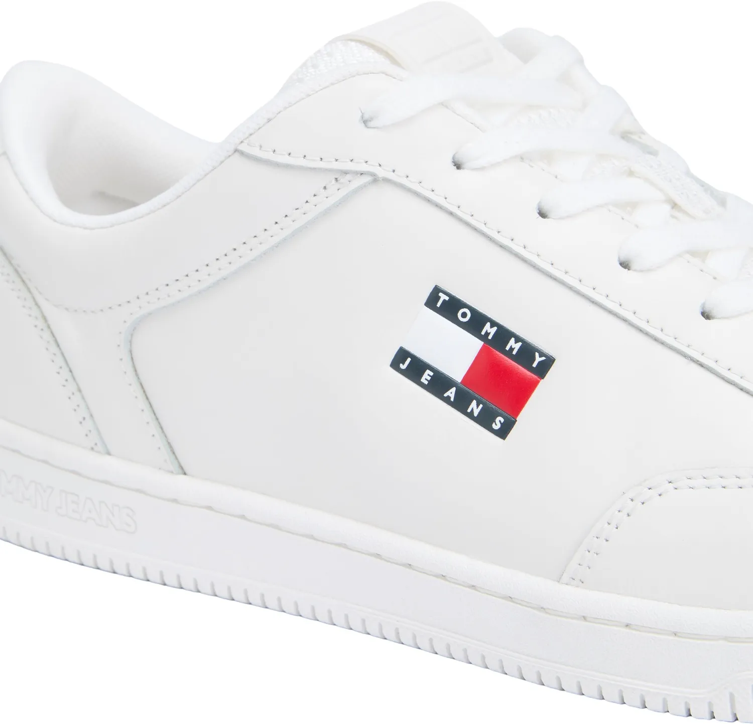 Tommy Jeans Cupsole Sneaker Leder White Ecru