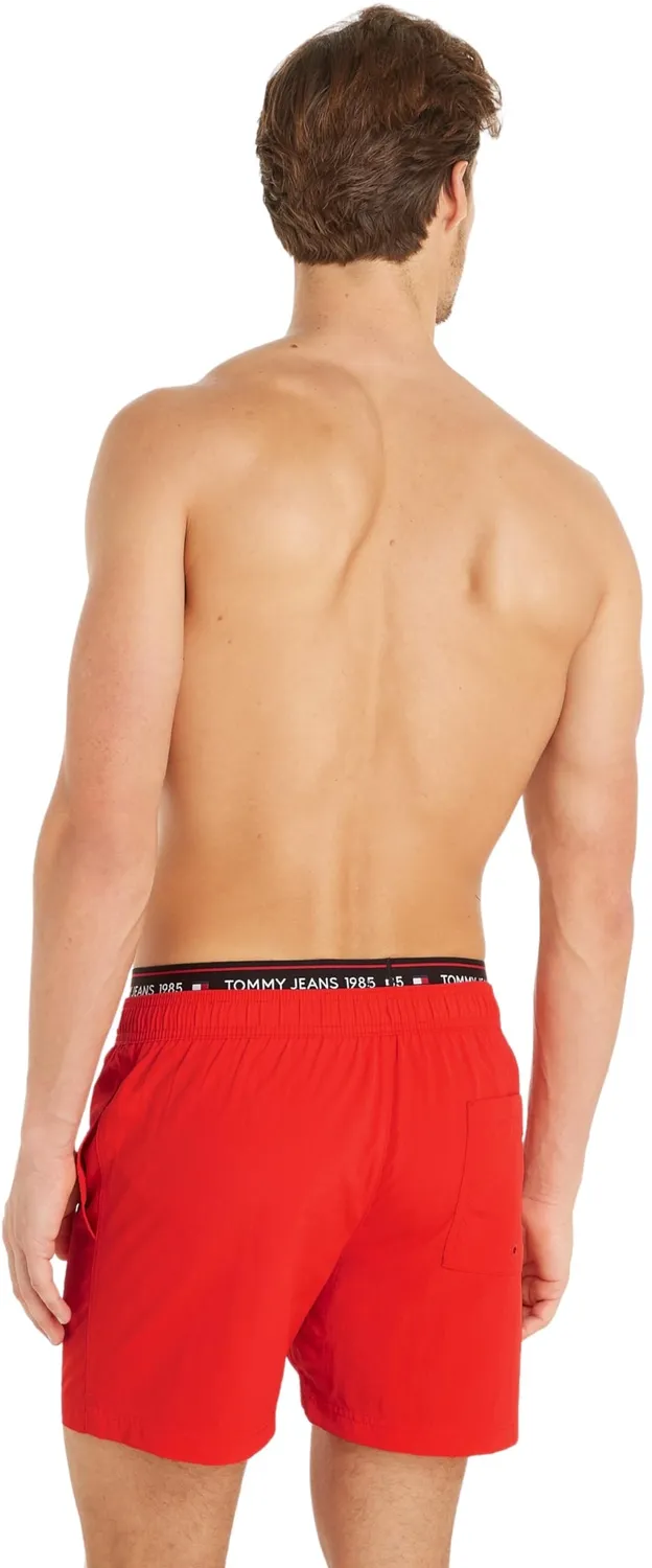 Tommy Jeans Badeshorts Herren Mittellang Kordelzug