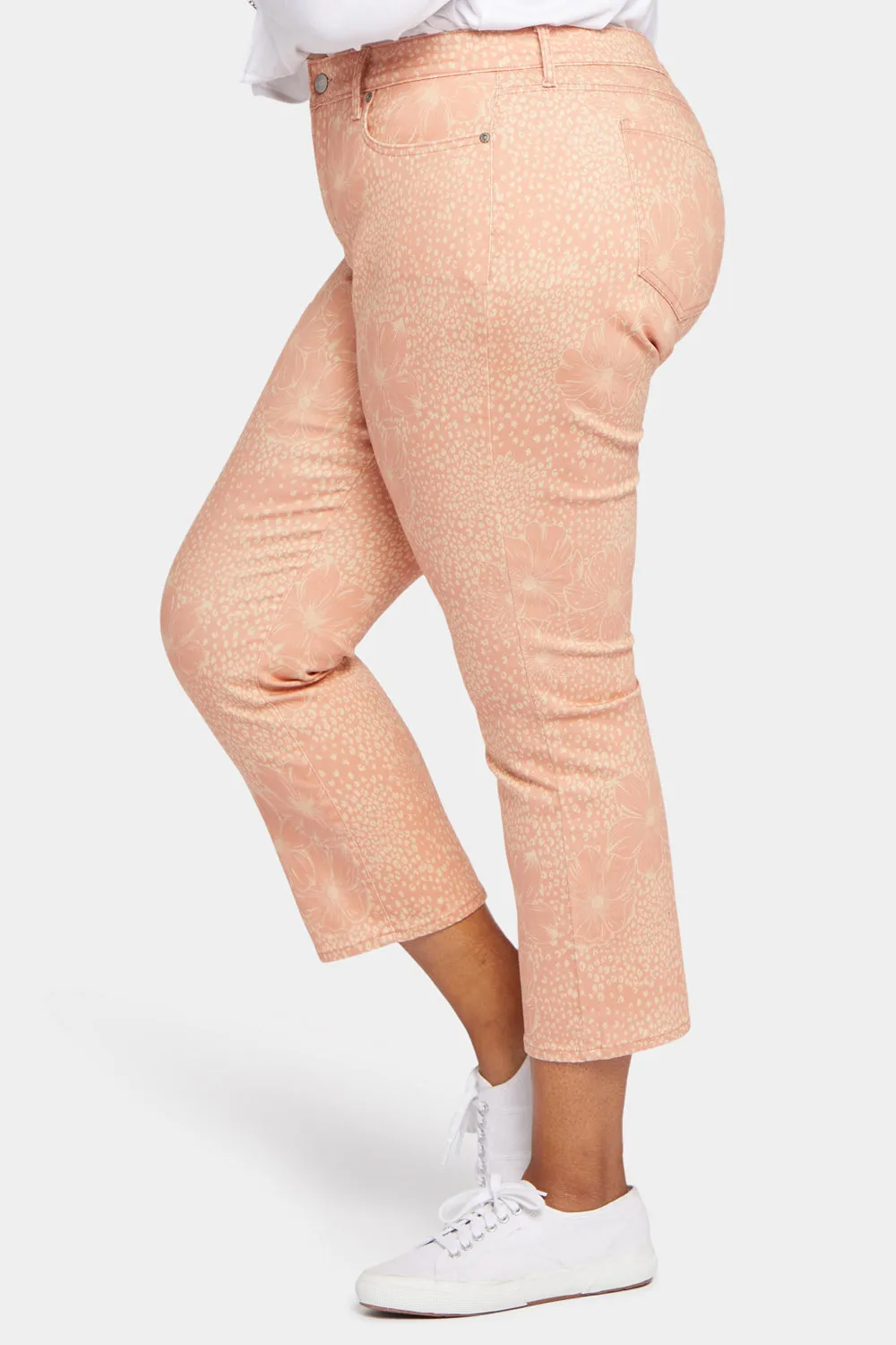 NYDJ Marilyn Straight Ankle Jeans Mirage Leopard