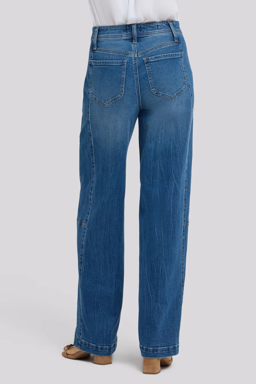 NYDJ Gracie Wide Leg Jeans Wild River High Waist