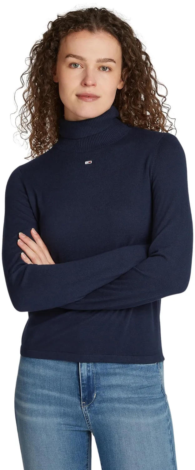 Tommy Jeans Essential Damen Langarmshirt Mock-Kragen