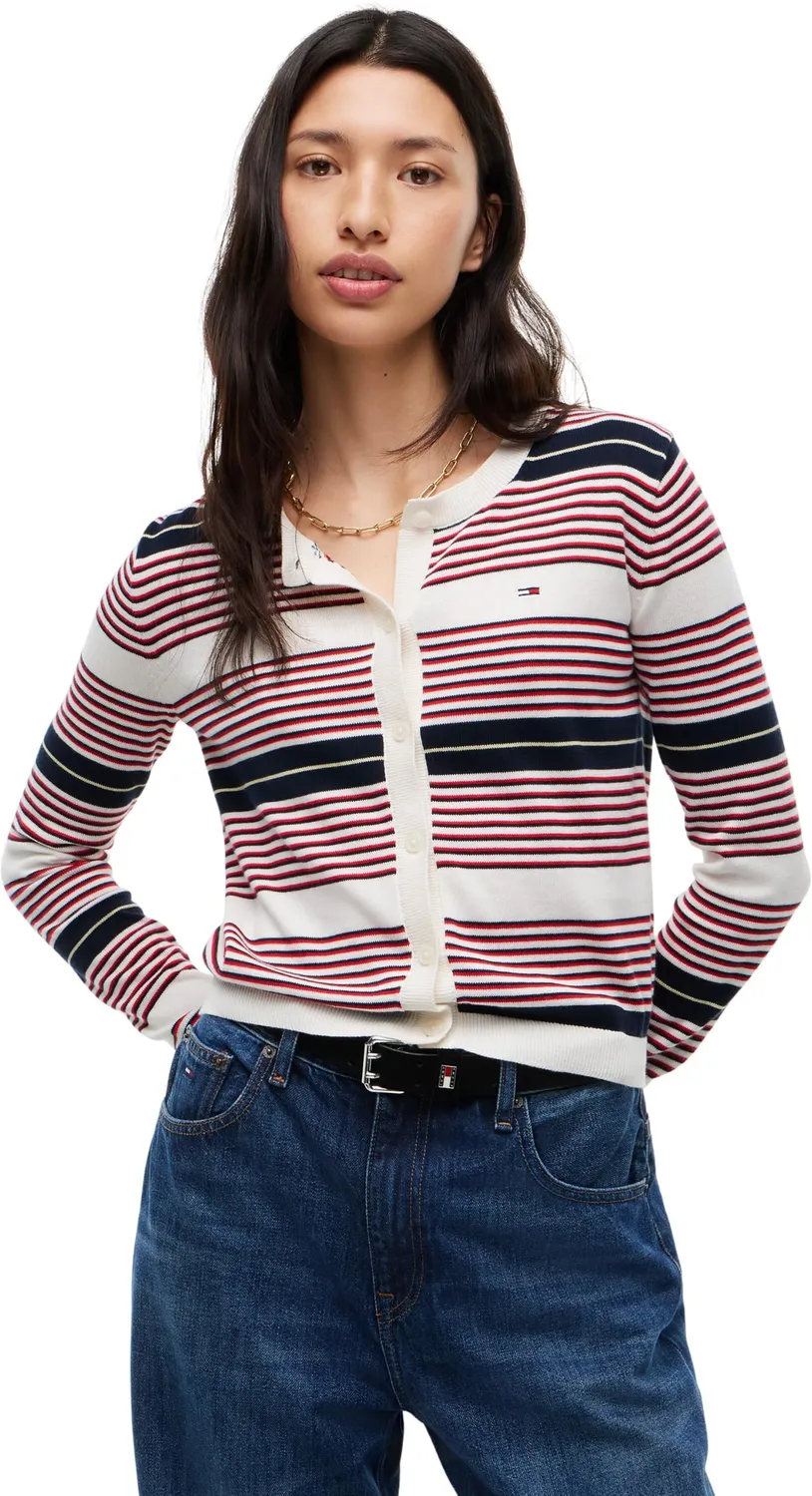 Tommy Jeans Essential Crew Neck Cardigan Strickjacke