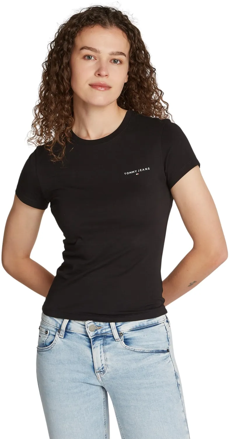 Tommy Jeans Linear Slim Fit Damen T-Shirt XS Kurzarm