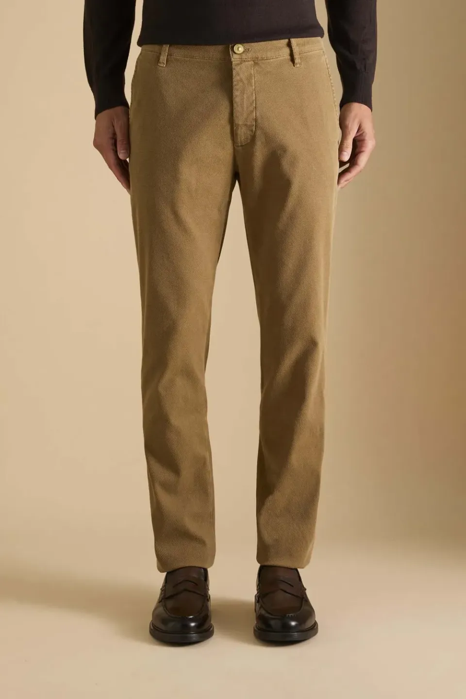 Jeckerson Jack Chino Herren beige Slim Fit Baumwolle