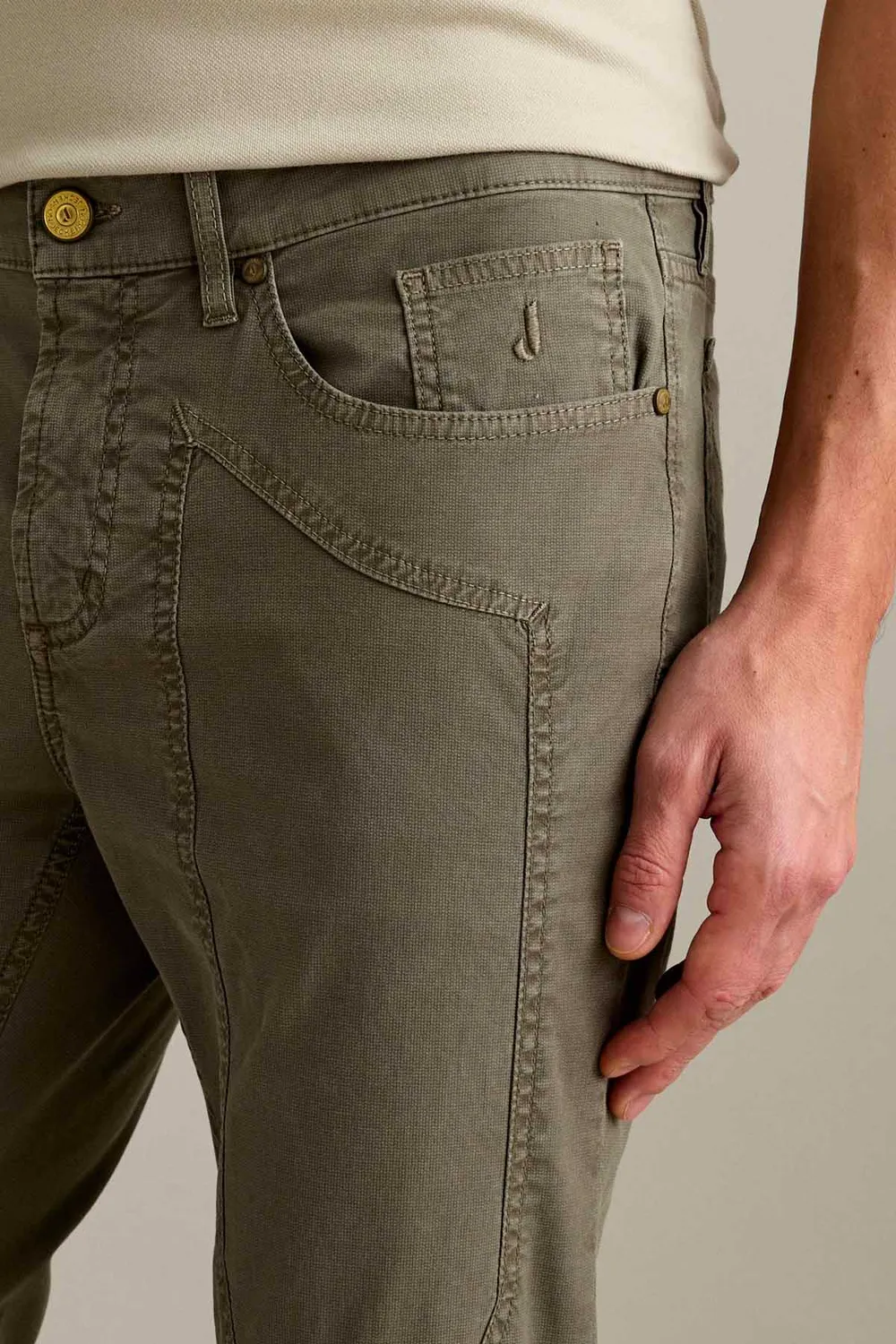 Jeckerson John Hose Slim Fit Militärgrün Pigment