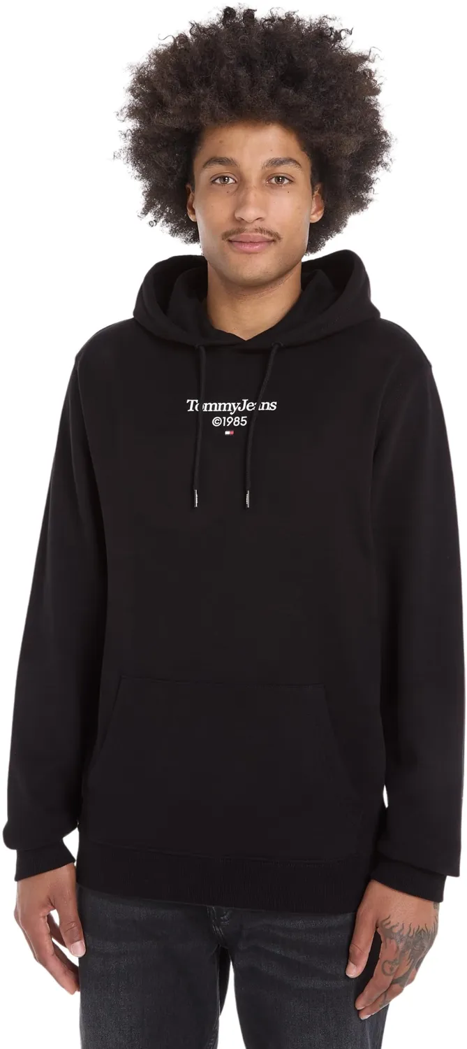 Tommy Jeans Herren Hoodie mit Kapuze Weiß Baumwolle
