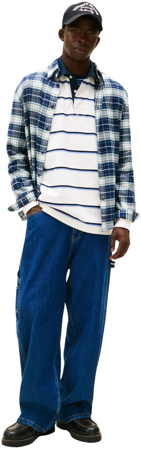 Tommy Jeans TJM Flanellhemd Karo Herren L DM0DM22839