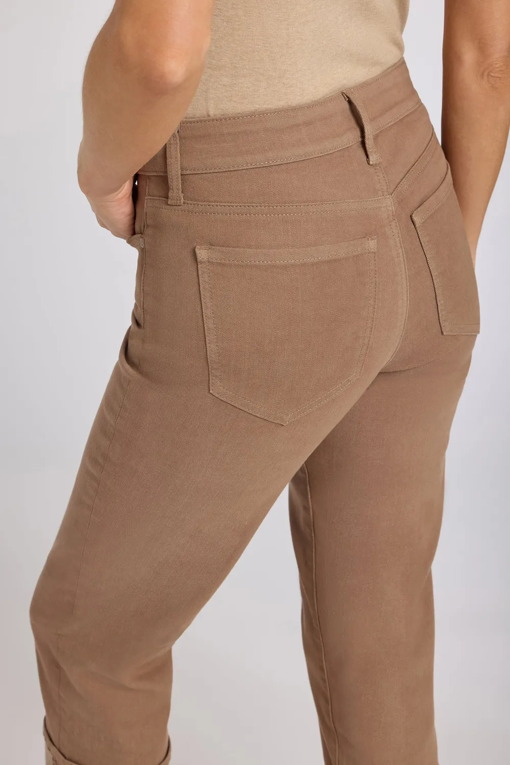 NYDJ Marilyn Crop Jeans Petite Toasted Coconut