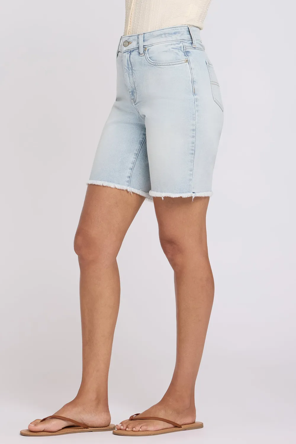 NYDJ Erin Jeansshorts Desert Shoreline Hellblau