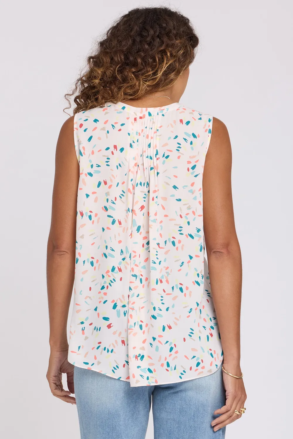 NYDJ Sleeveless Pintuck Bluse Jubilee ärmellos