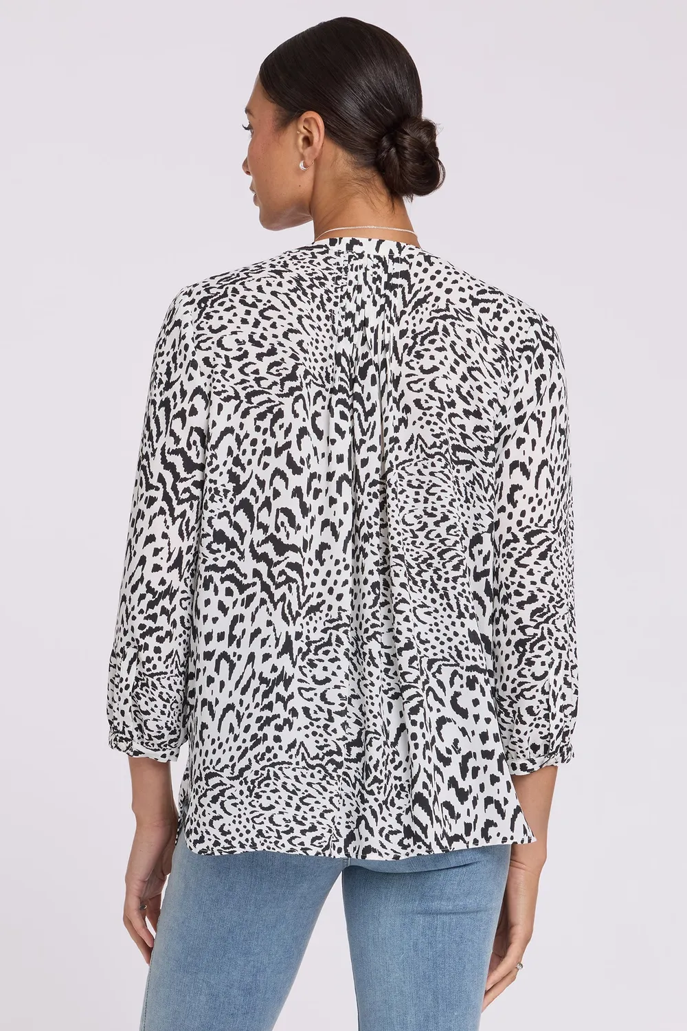 NYDJ Pintuck Bluse Caitlyn 3/4-Arm luftig