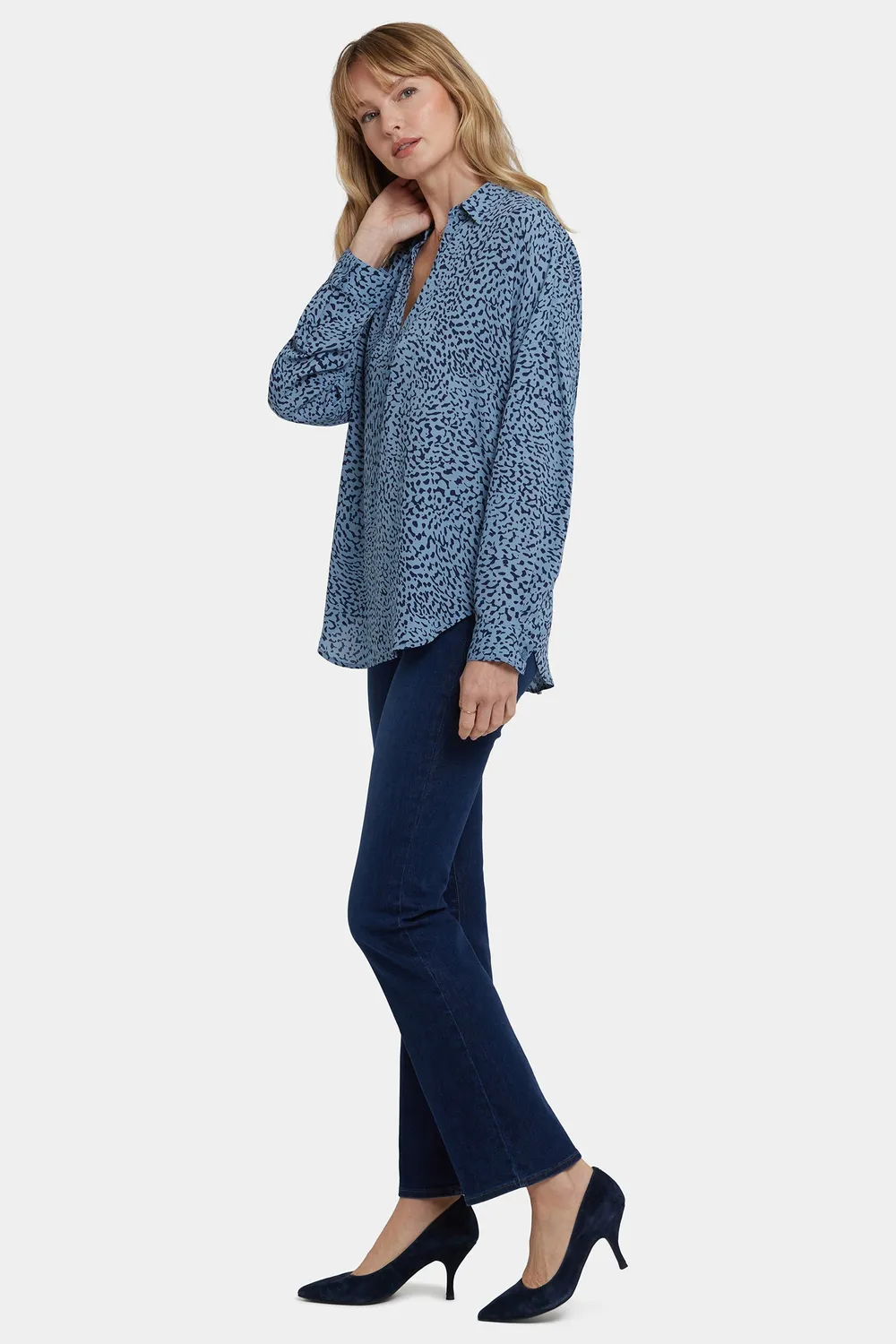 NYDJ Becky Blouse Bluse Charlottesville Animalprint