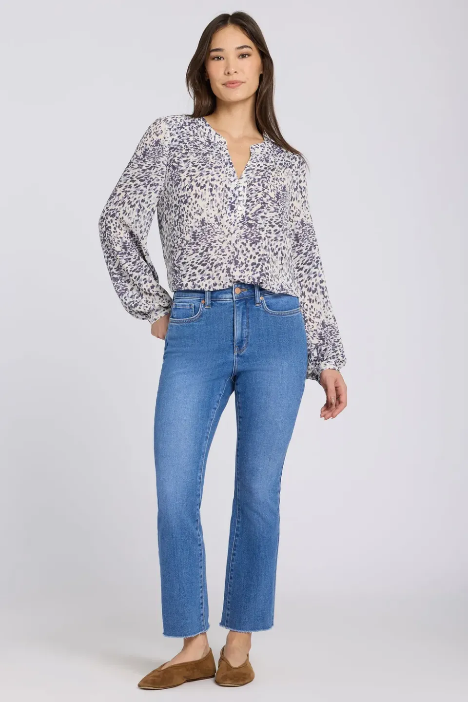 NYDJ Billie Mini Bootcut Ankle Jeans Blue Paradise