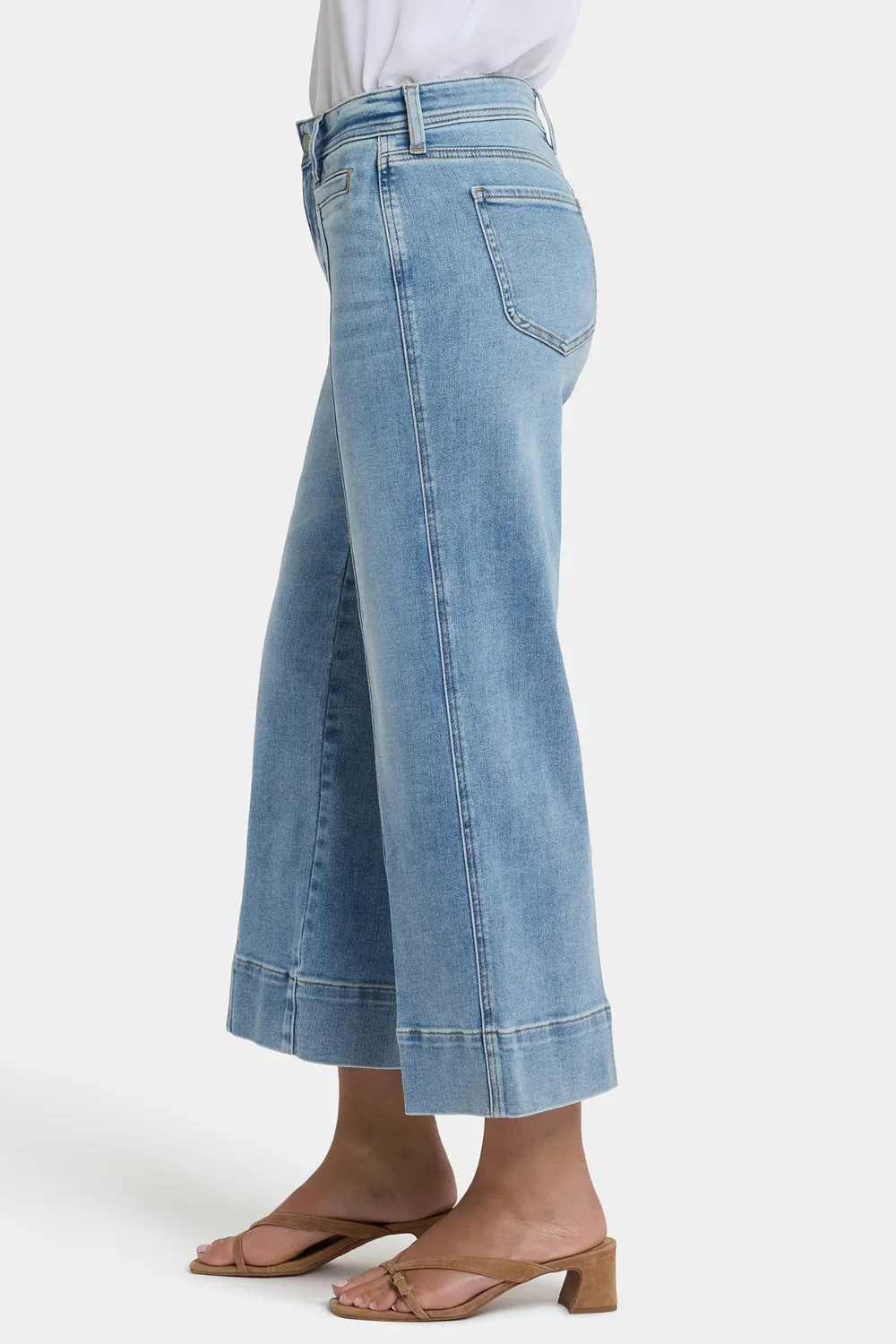 NYDJ Teresa Wide Leg Ankle Jeans Mist Springs Petite