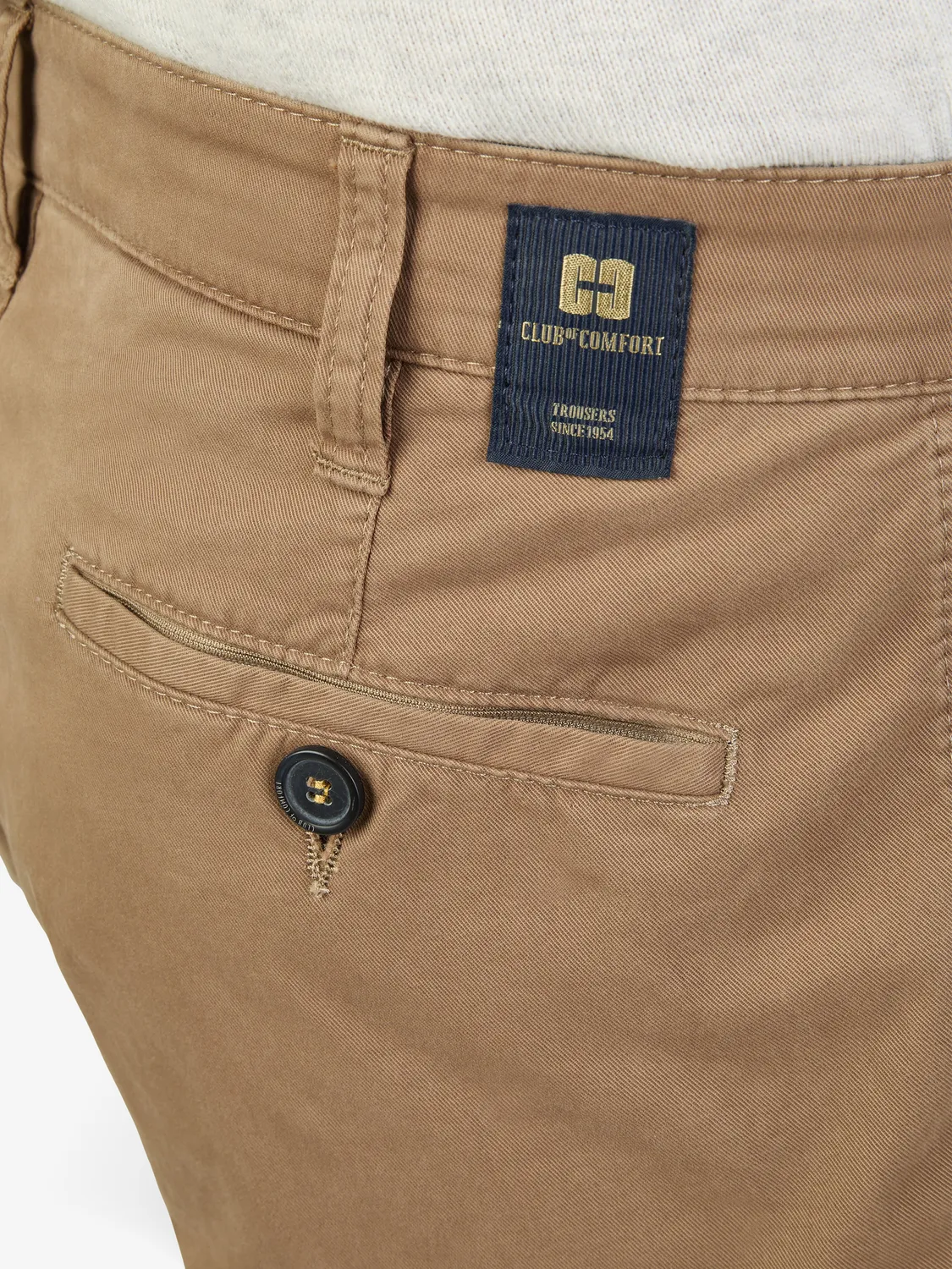 Club of Comfort Denver 4402 Chino beige Straight Fit