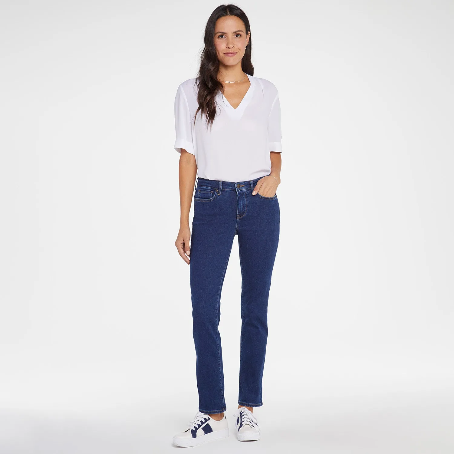 NYDJ Sheri Slim Jeans Long Quinn Dark Wash