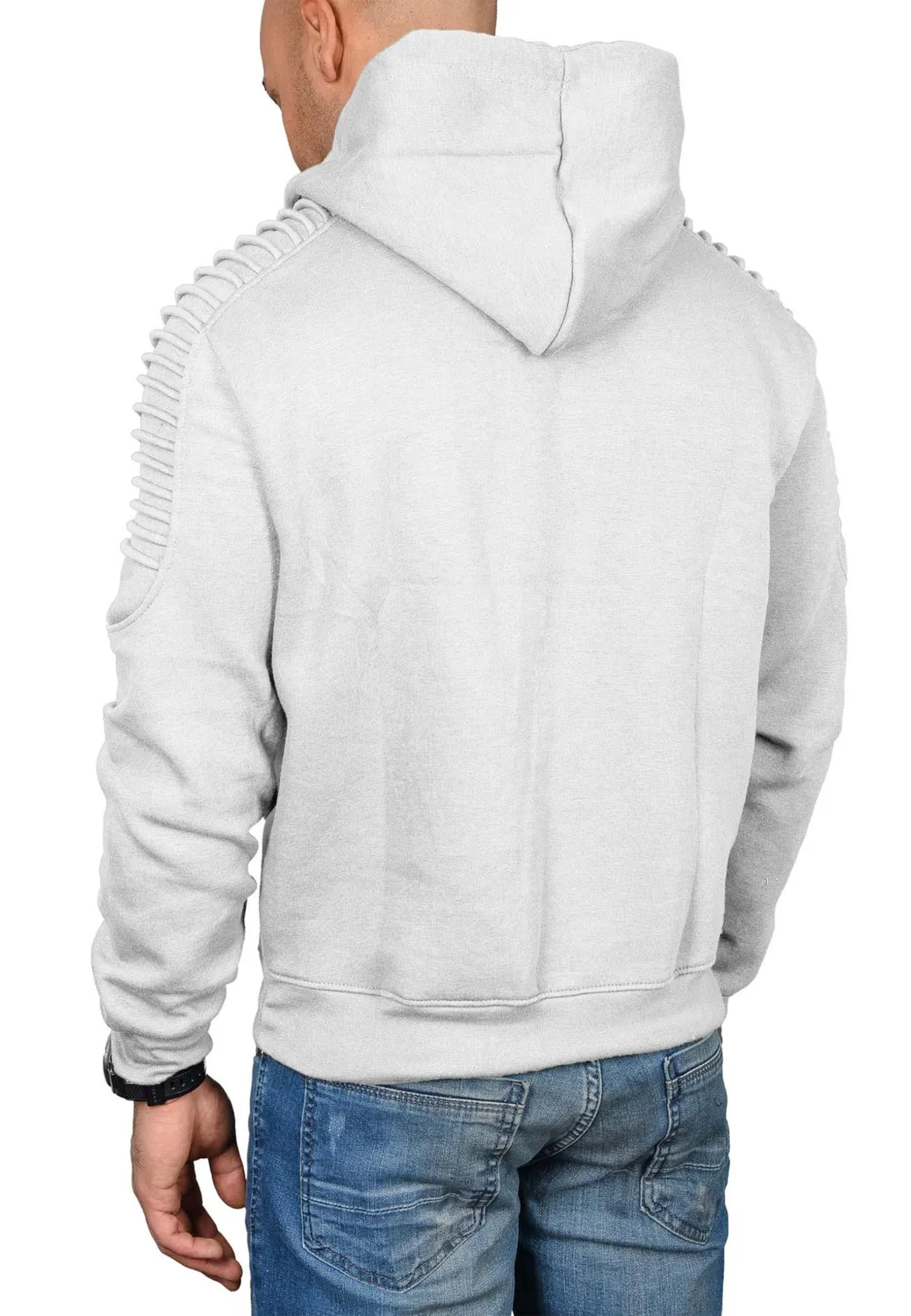 Alessandro Salvarini AS-074 Hoodie Herren Biker-Stepp