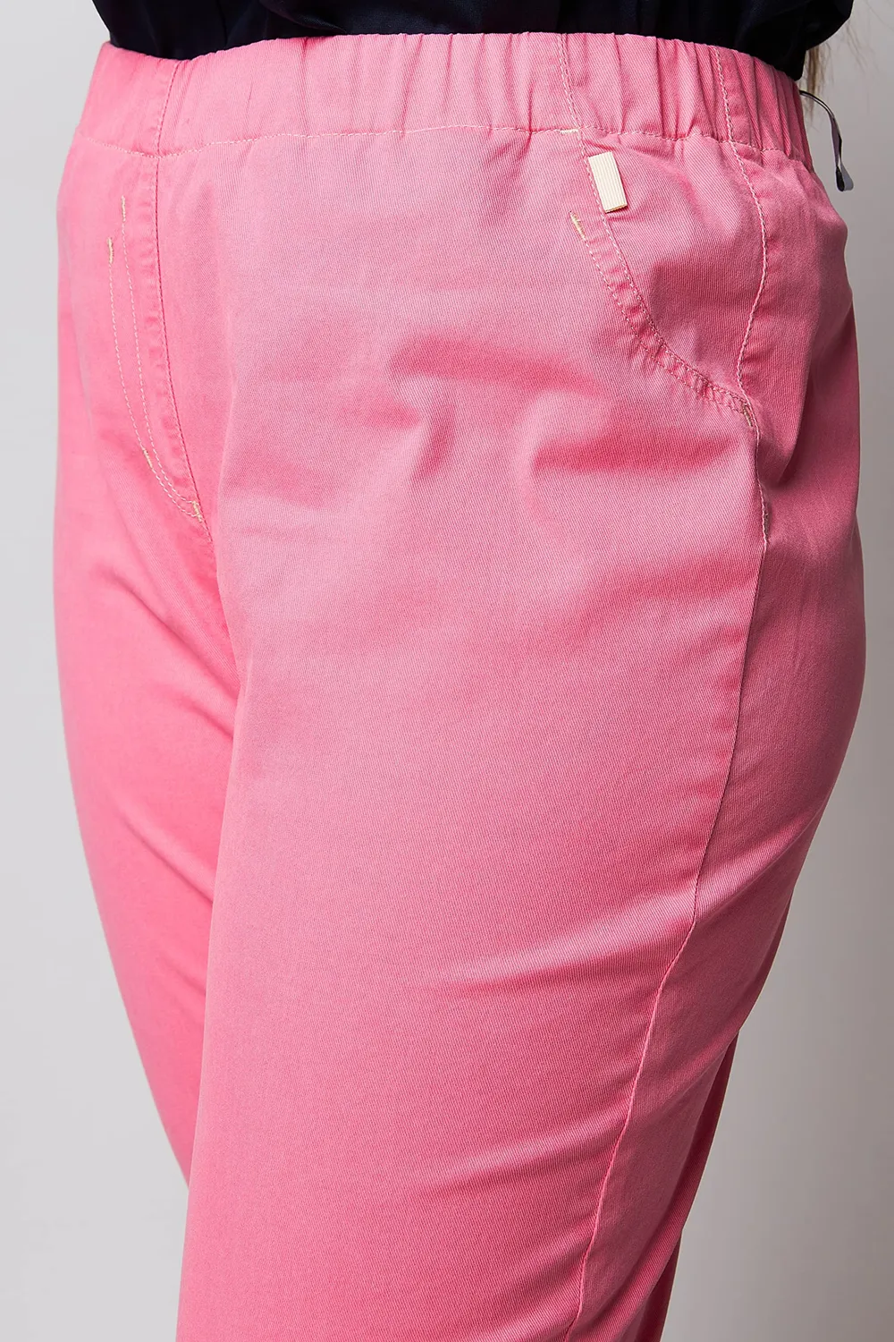 Wille Schlupfjeans Rosa mit Gummizug leichte Damenjeans