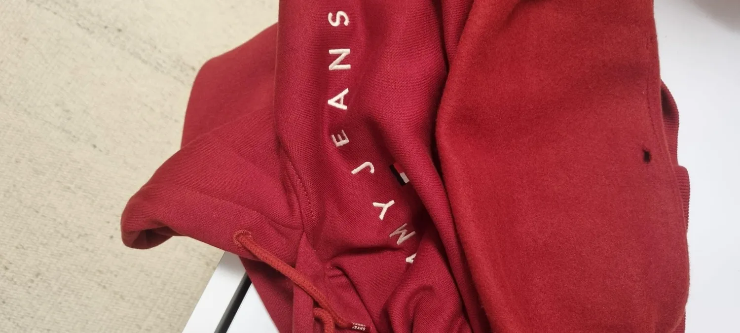 Tommy Jeans Damen Hoodie Kapuze Größe S Baumwollmix